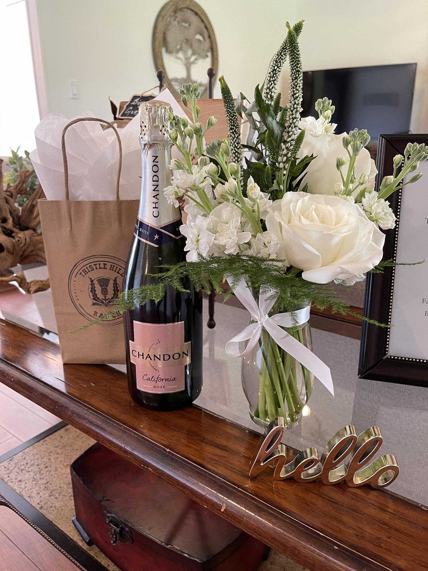 Welcome gift from our lovely hosts at Thistle Hill Estate