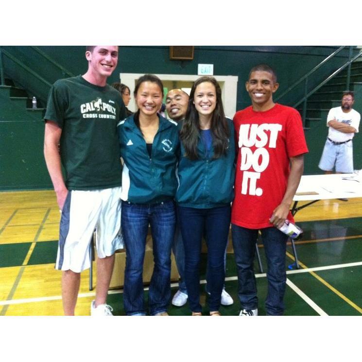 Senior year high school track captains!