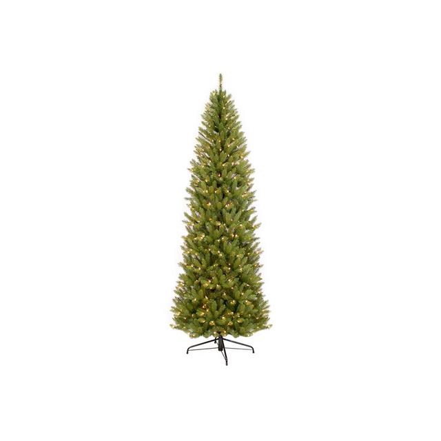 7.5ft Pre-lit Artificial Pencil Artificial Christmas Tree Slim Forest Fir