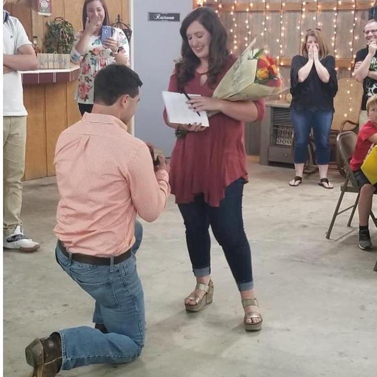 Surrounded by our family and friends, he got down on one knee and asked me to be with him forever. What a wonderful day it was!