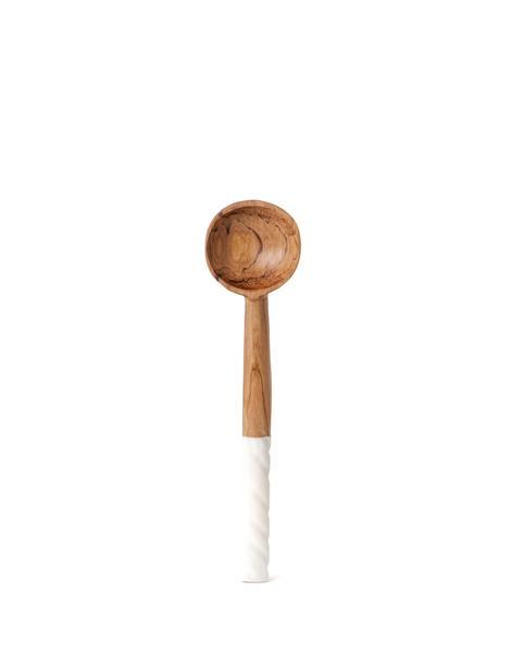 Olive Wood & Bone Coffee Scoop