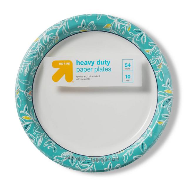 Multi Vine Paper Plate 10" - 54ct - Up&Up™