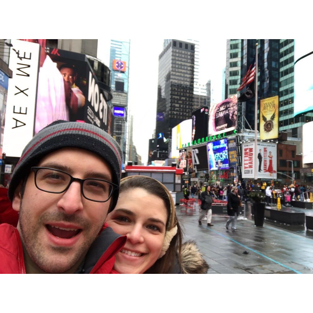 Times Square, NYC (named for all the good times you have when you're there -- Michael Scott)