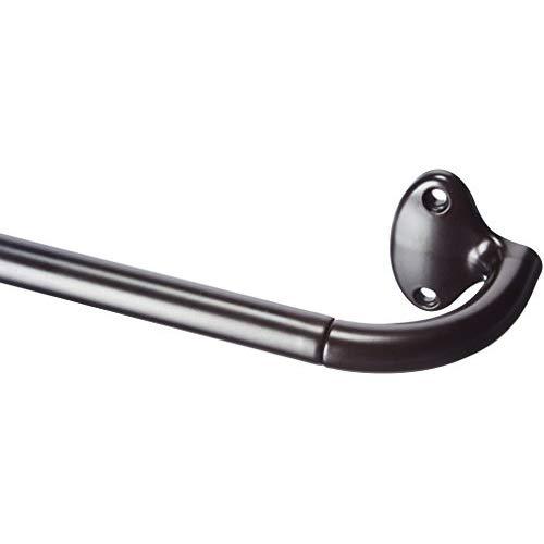 AmazonBasics Room Darkening Curtain Rod - 48" to 88", Bronze - 244244-758-A60