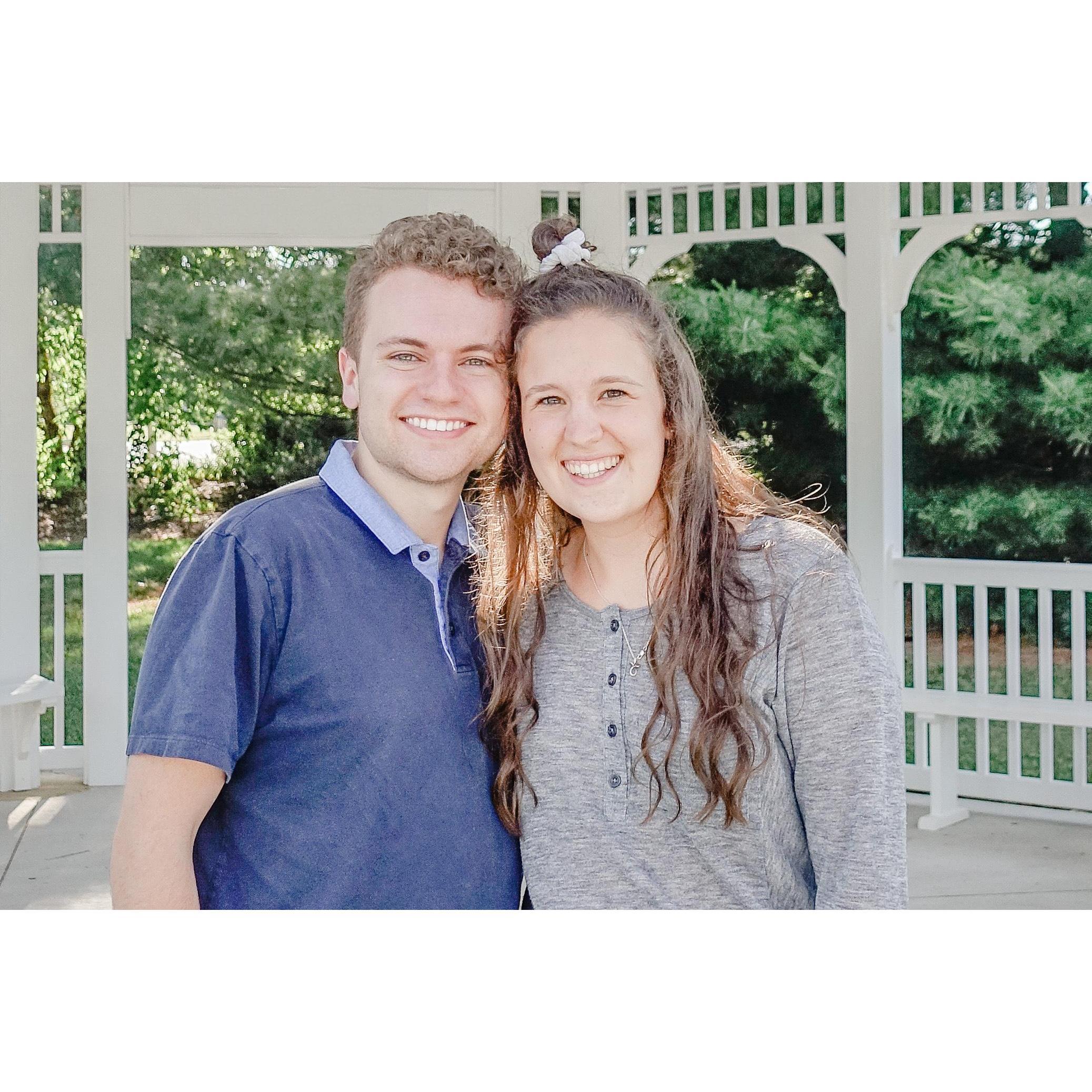 Sydney's grandpa took this picture when Brendan met them for the first time. Brendan says this was the day when he knew he was in love! (Sydney is not sure if he was loving her grandparents or her...)