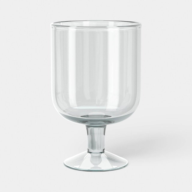 15.72oz Glass Goblet Clear - Room Essentials™