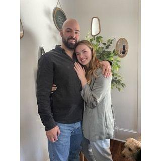 Moments after our engagement!