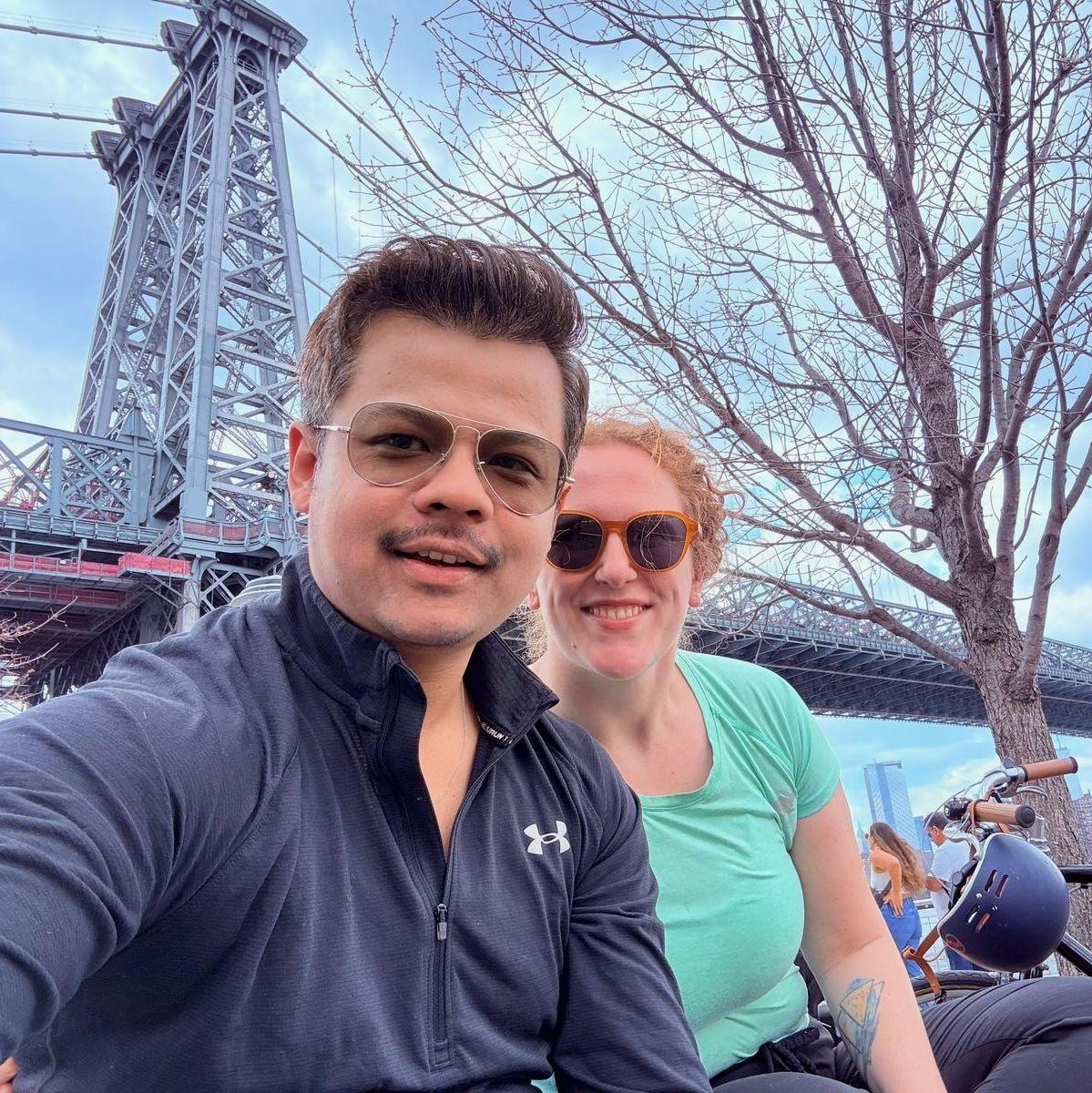 We love to bike around NYC together