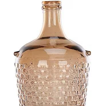 Southern Living Simplicity Collection Recycled Textured Glass Demijohn Vase