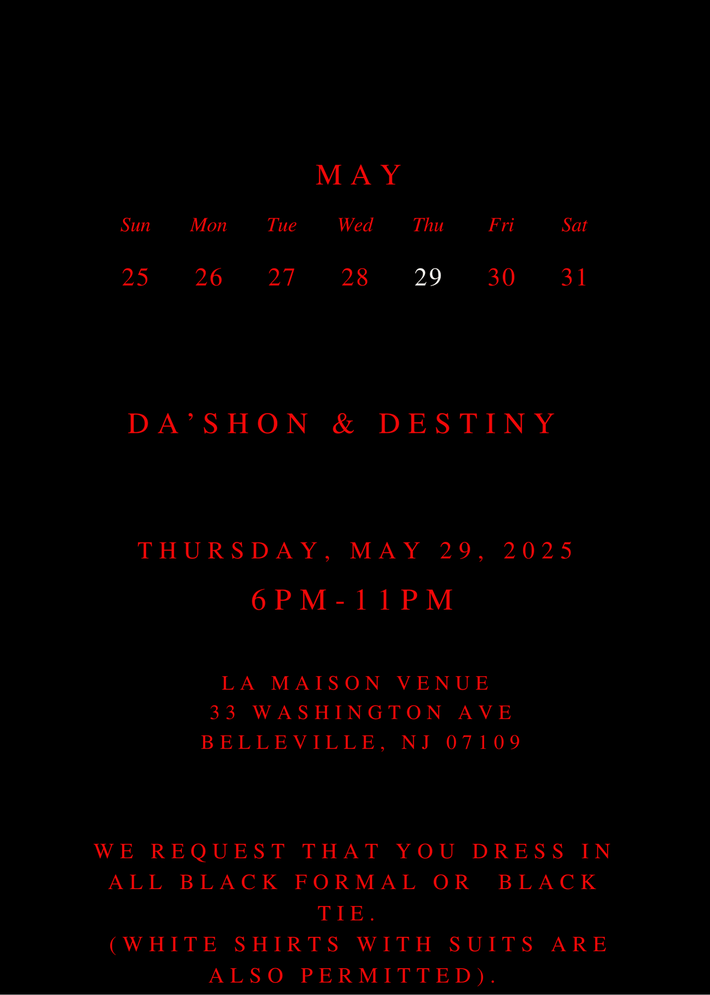 The Wedding Website of Destiny Barrino and Da’Shon Barrino