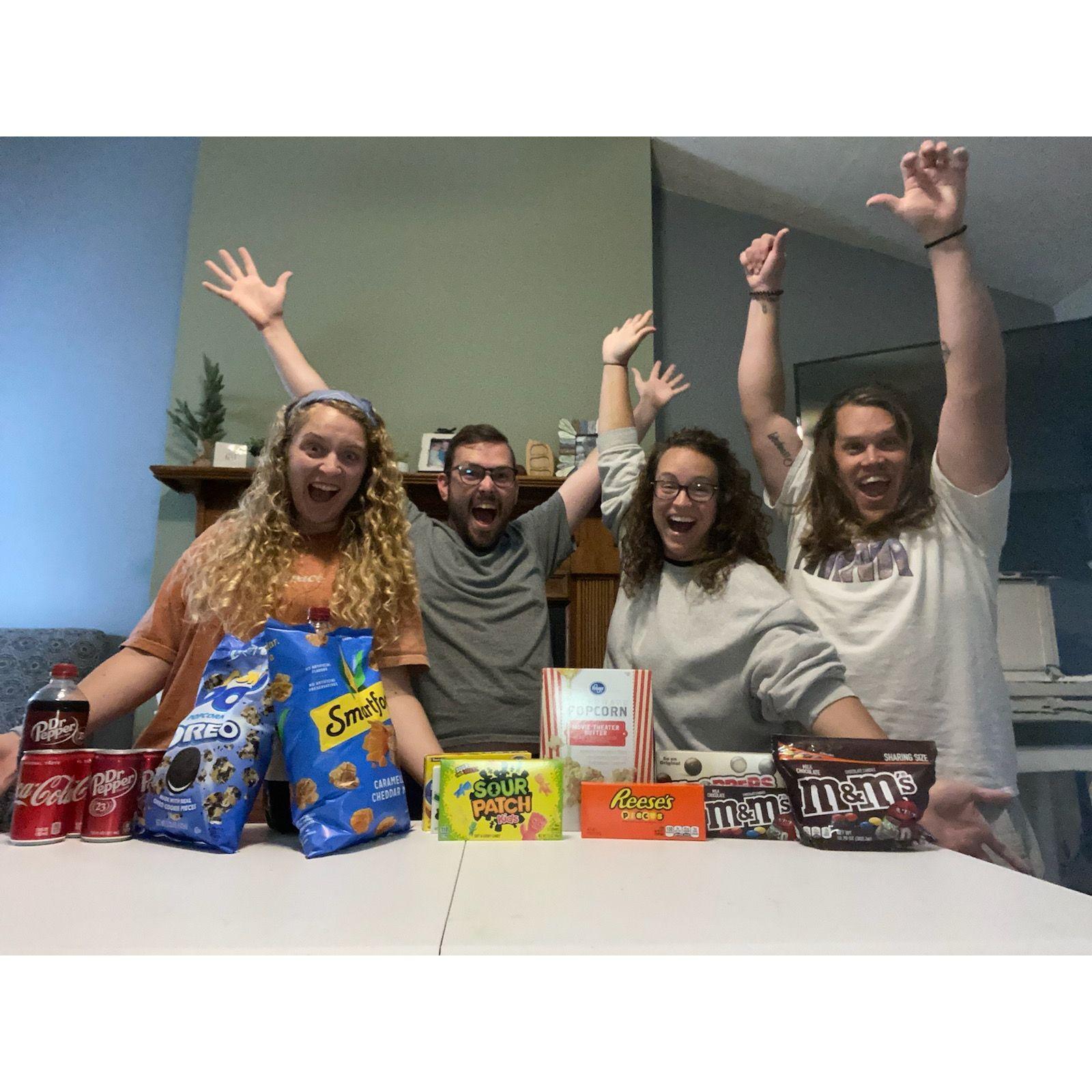 the movie going experience with great friends!