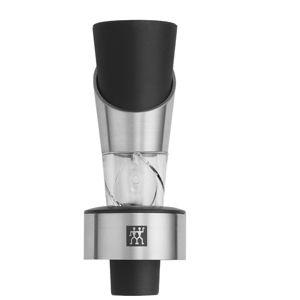 ZWILLING Sommelier All-in-One Wine Aerator, Decanter Pourer & Stopper, 18/10 Stainless Steel