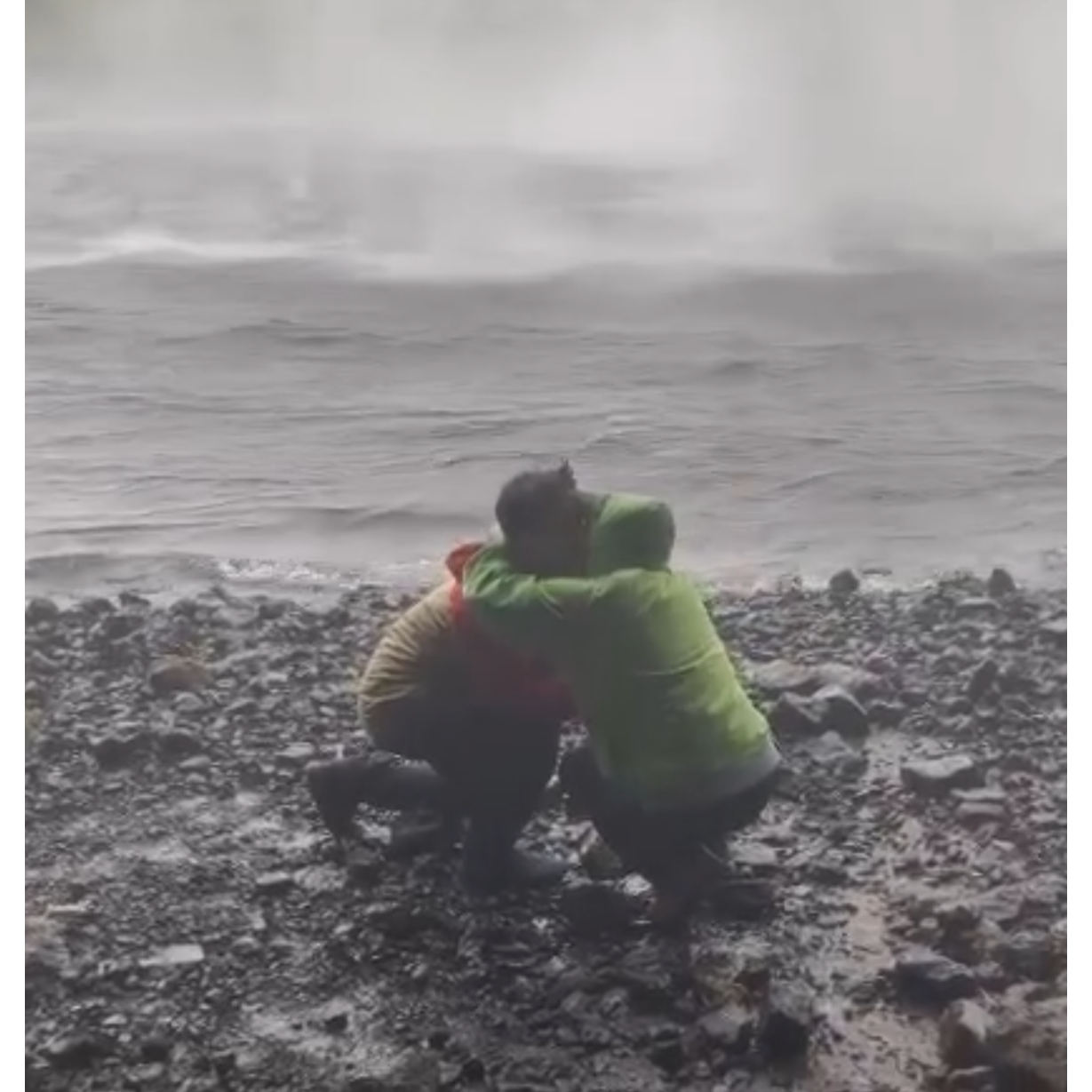 Proposal behind a waterfall in Iceland!