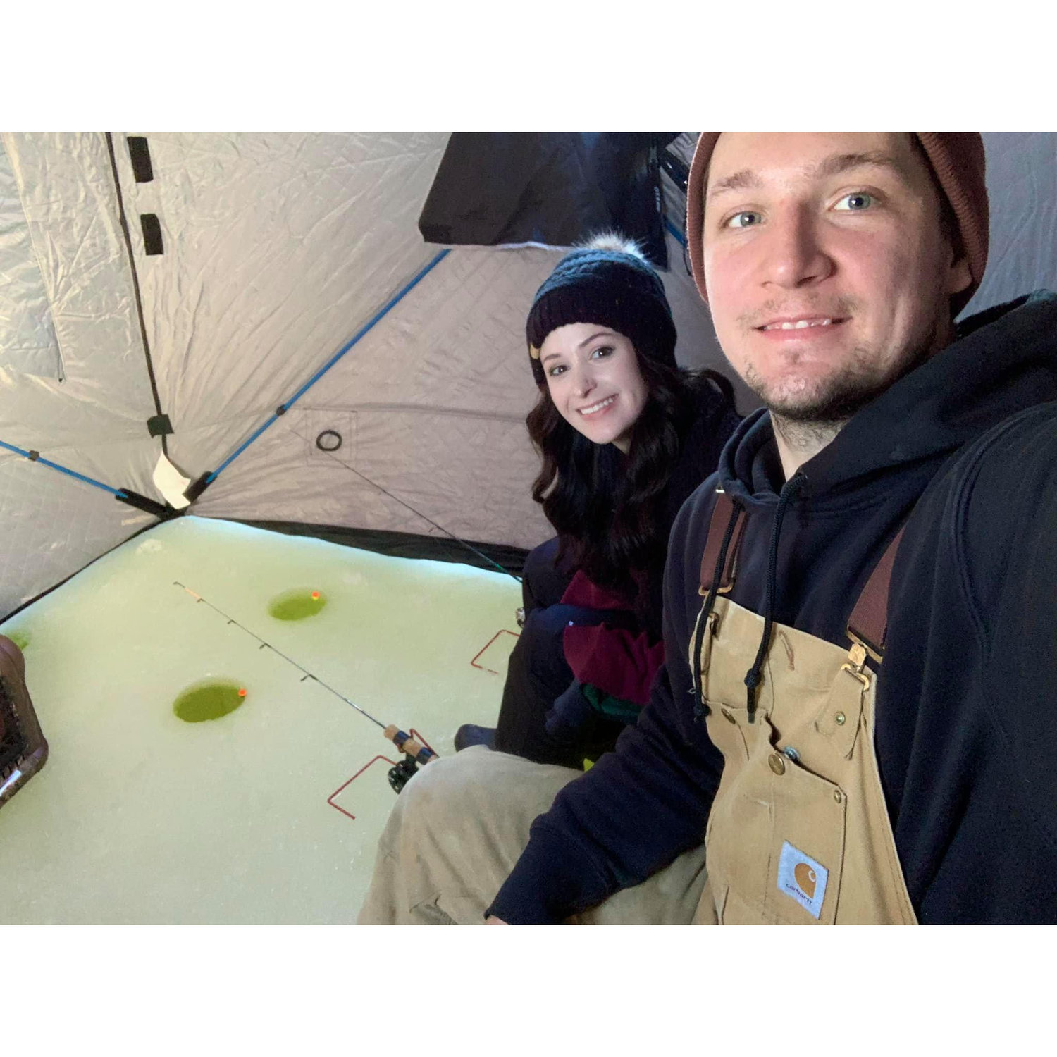 We (Drew) caught exactly 1 perch.