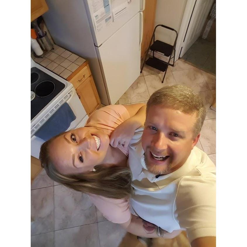 This is one of my favorites because it just shows our goofy side. I always want to take the "perfect selfie," who doesnt?! So I told Jonathan to hold the camera up! He went WAY up!