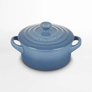 Le Creuset ® 8-Oz. Chambray Blue Stoneware Mini Cocotte