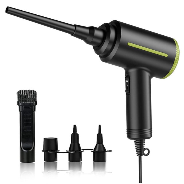 DOROBEEN Compressed Electric Air Blower, Handheld 500W 40000RPM Powerful Cored Air Duster for Computer Keyboard Electronics Cleaning