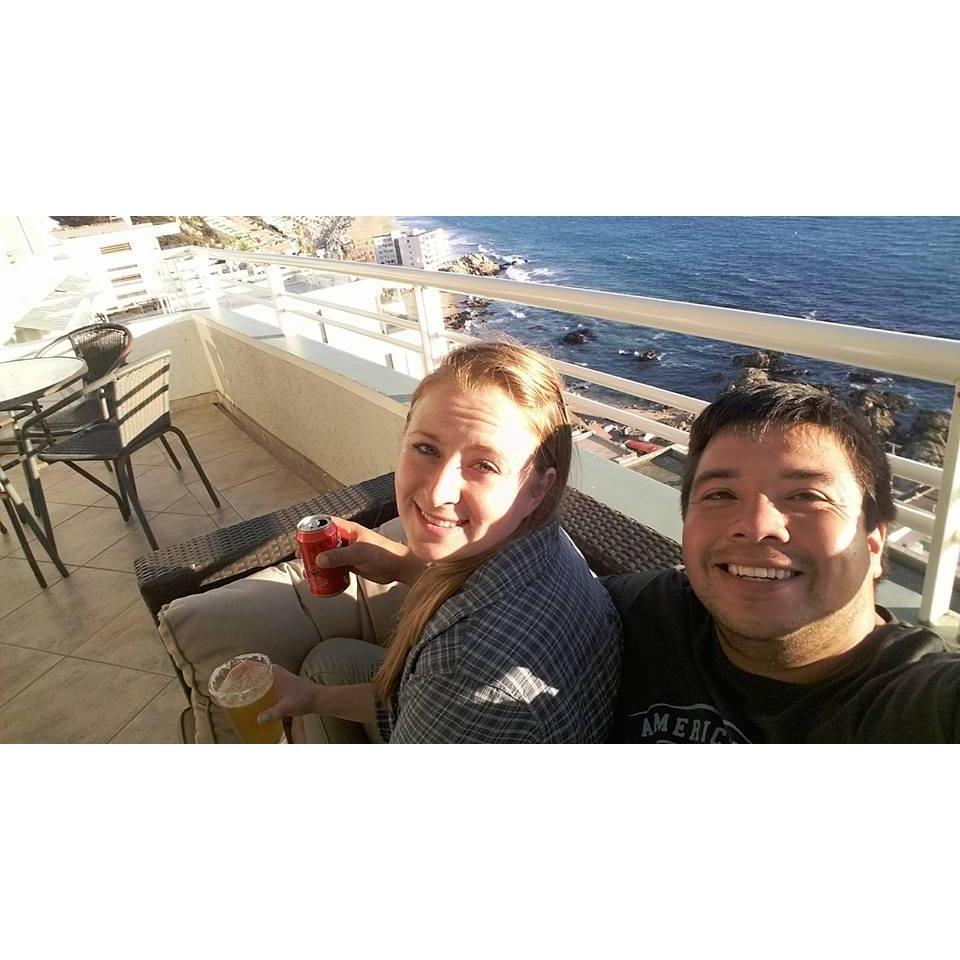 Enjoying some of the 3,999 miles of Chilean coastline