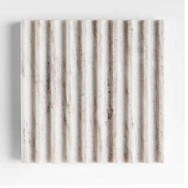 Fluted Marble Trivet