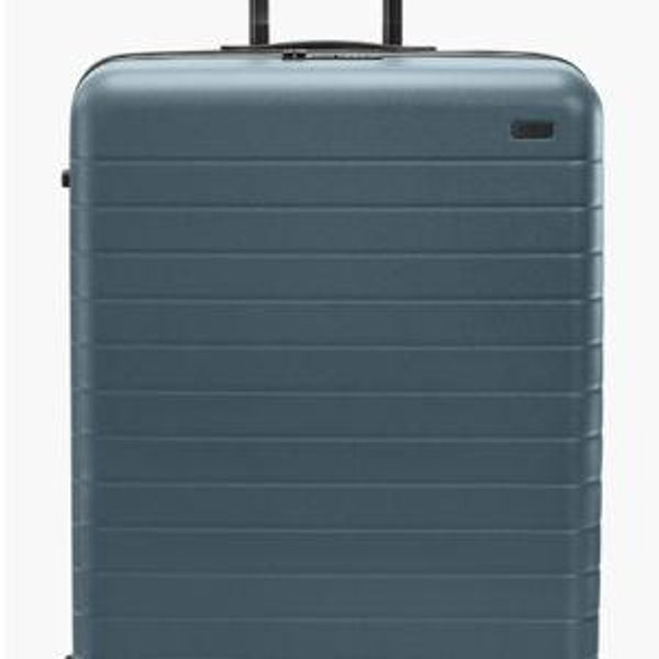 The Large Checked Away Suitcase