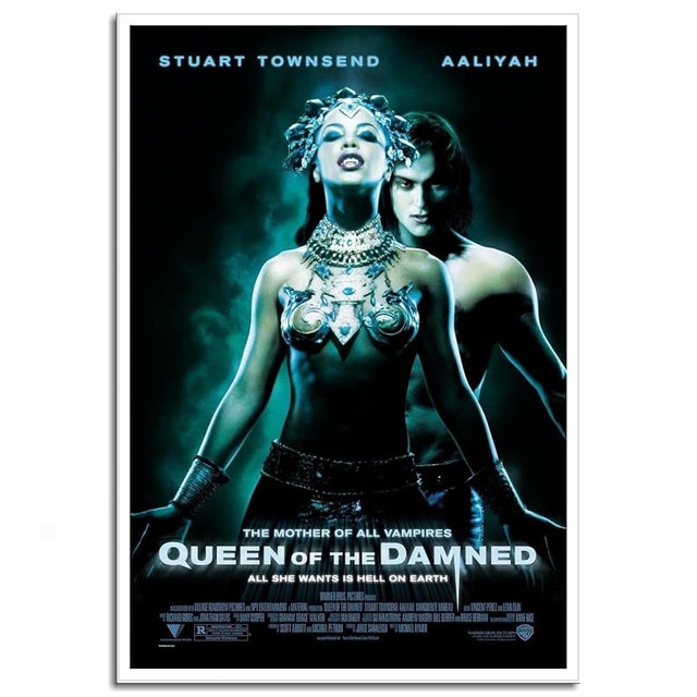 Queen Of The Damned Canvas Prints Artistic Queen Of The Vampires Poster Wall Art For Home Office Decorations Noframed 36"x24"