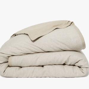 Belgian Linen Duvet Cover - Contrast King