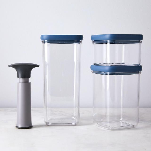 Storage Set with Vacuum Lids and Pump