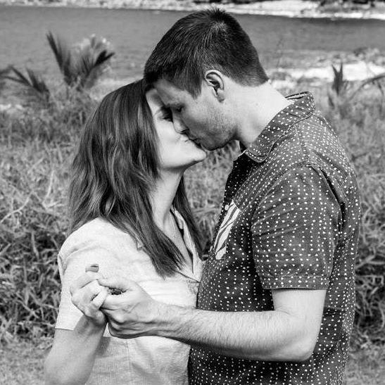 Minutes after he popped the question!