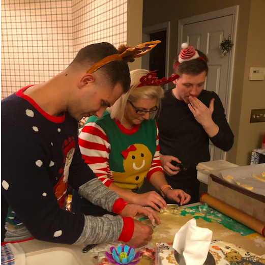 Cookie making getting real intense, Christmas 2018.