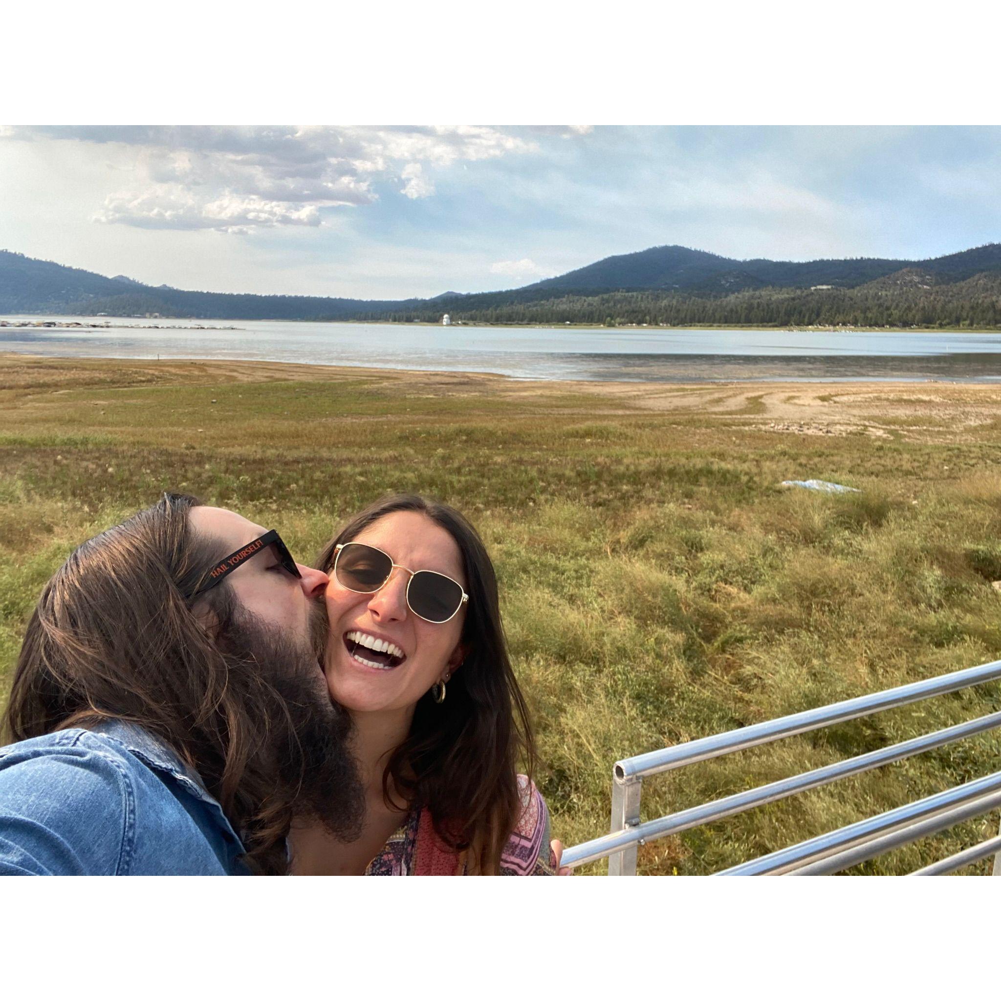 When we made it to Big Bear...before a big fire send us home early