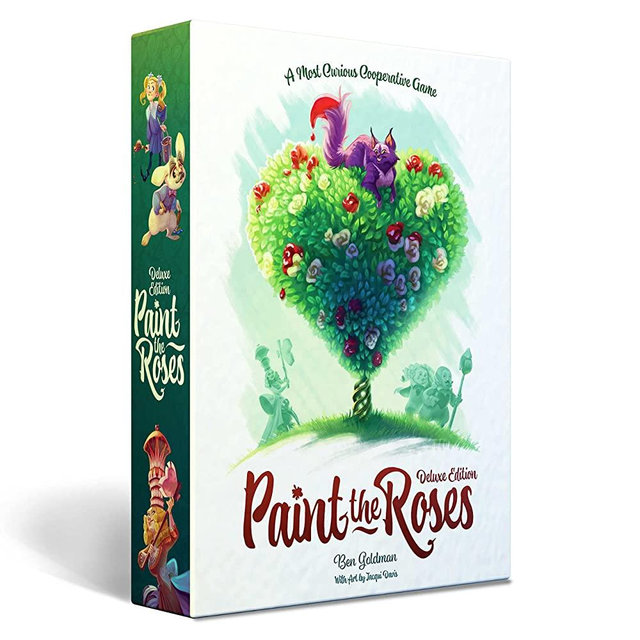 North Star Games - Paint The Roses Deluxe Board Game - Alice in Wonderland Strategy Puzzle Board Game - 2 to 5 Players - Average Playtime 60 Minutes