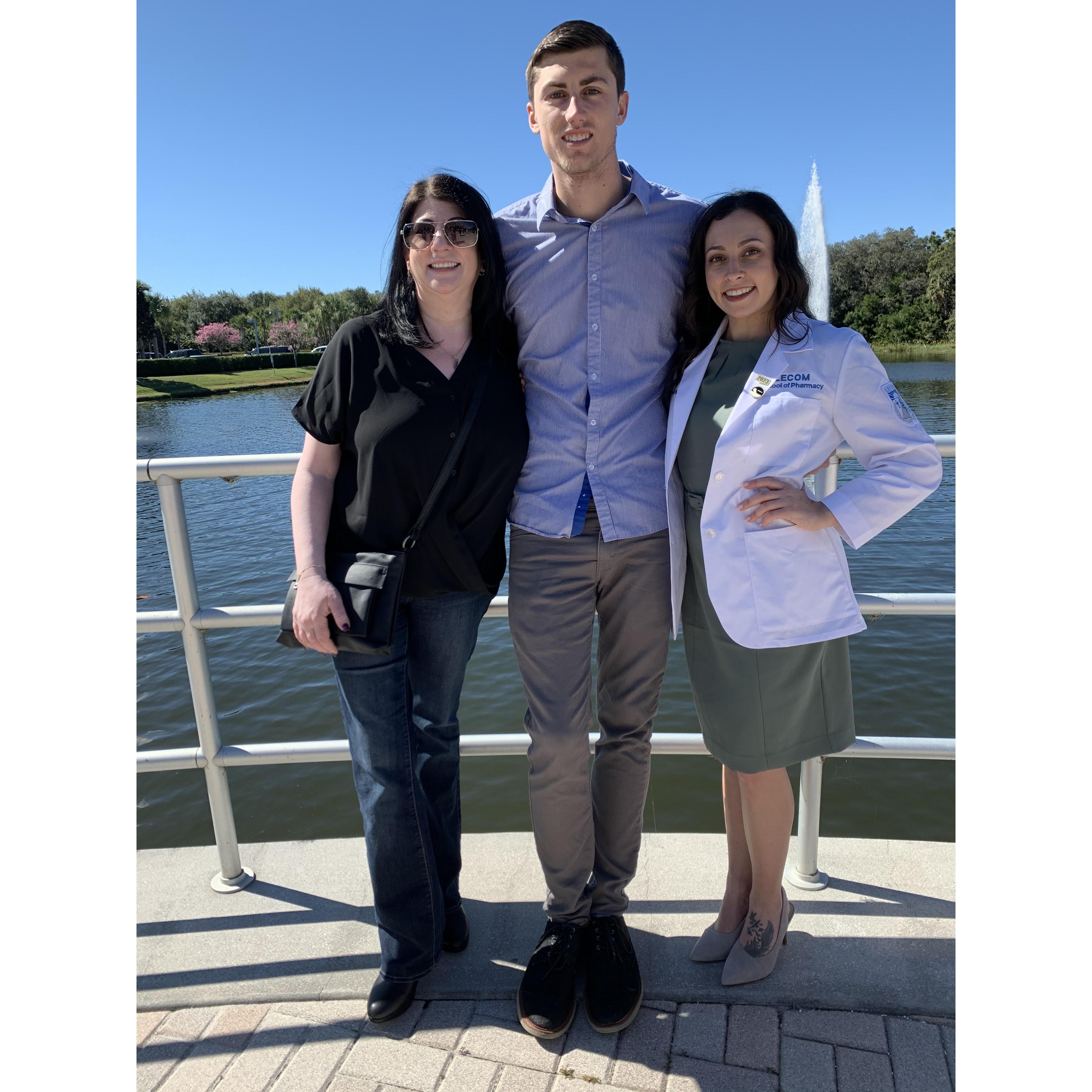 After Steph’s white coat ceremony with her mom, Suzanne!