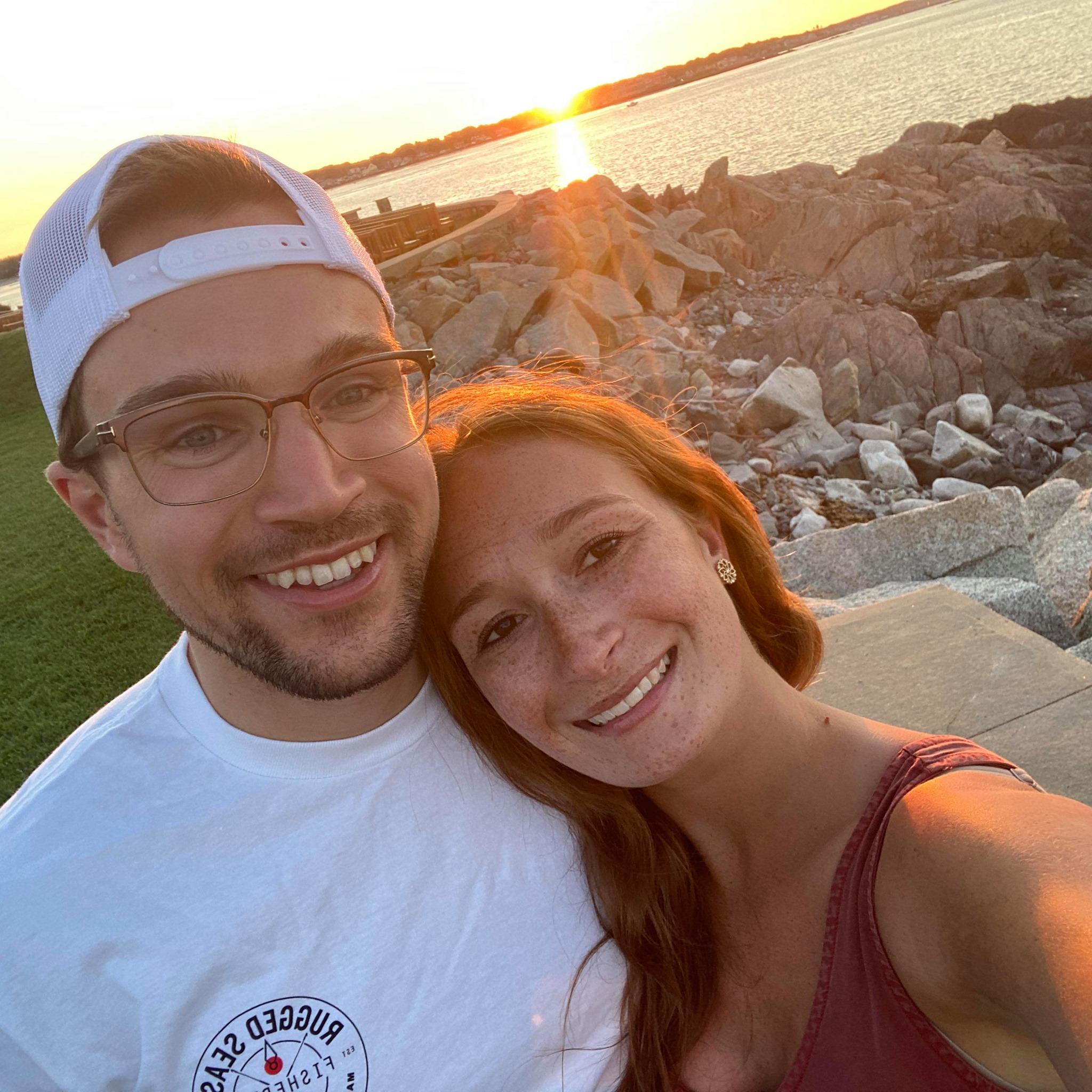 Our first vacation together to Maine.