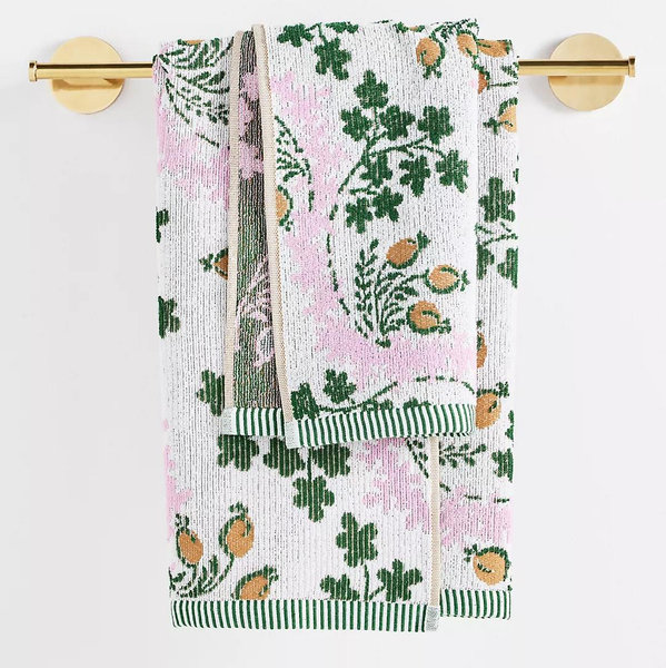 Gooseberry Cotton Woven Floral Towel Collection