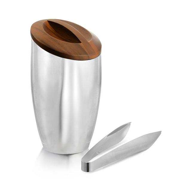 Nambe Luna Ice Bucket with Tongs - 100% Exclusive