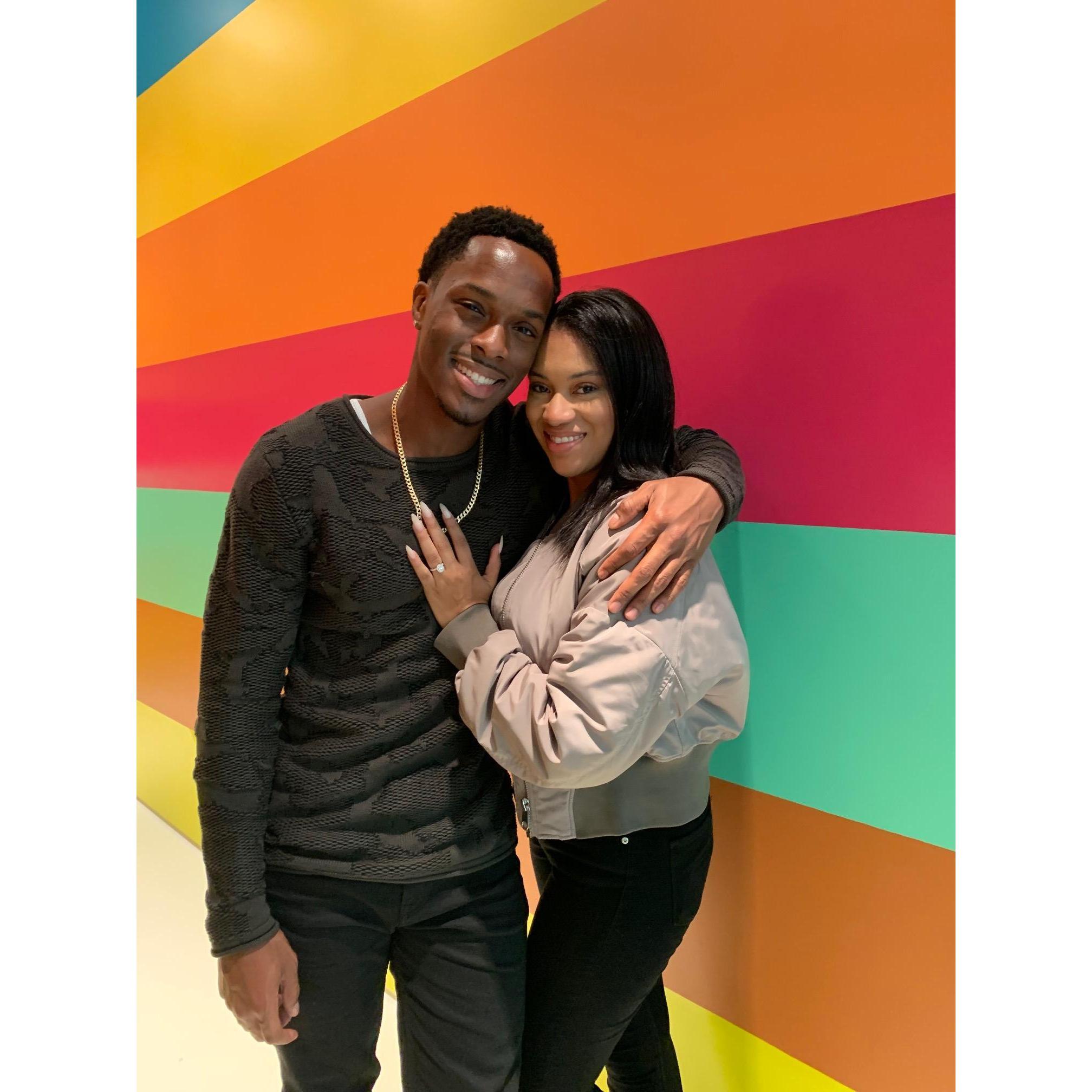 Our First Picture as A Newly Engaged Couple