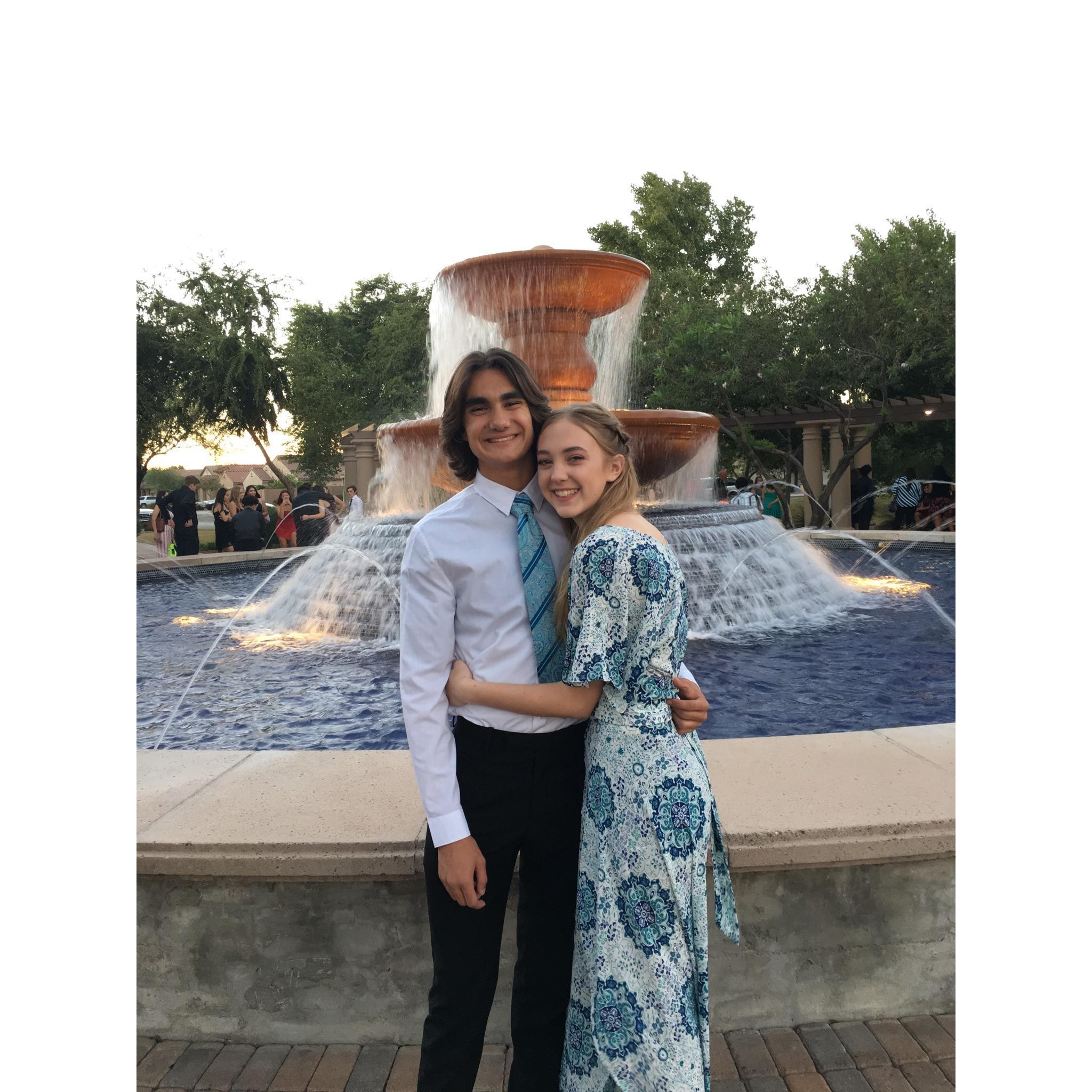 We started dating the first day of senior year, August 3rd 2018.