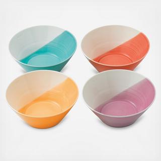 1815 Mixed Patterns Noodle Bowl, Set of 4