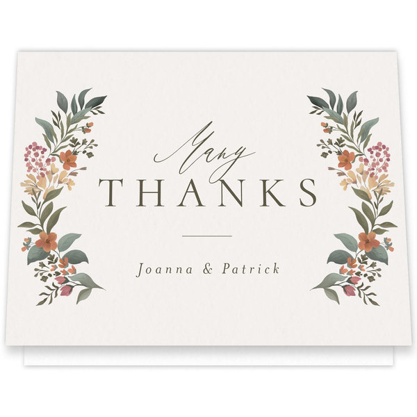 Souci Landscape | Light Oatmeal | Zola Thank You Cards