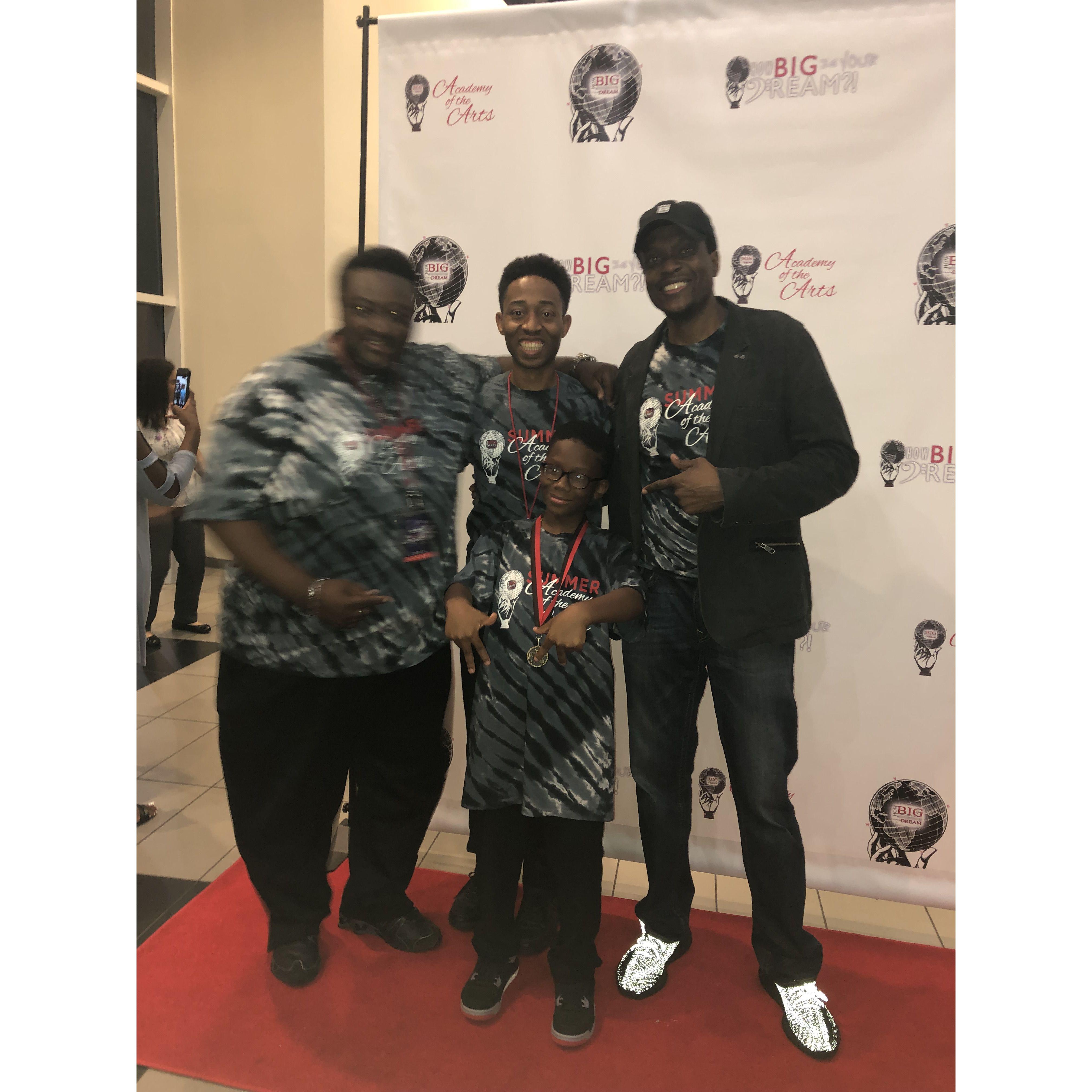 HBIYD Mr. A (Instructor), Jamal (instructor), Student artist, JFLY CEO Circa 2019
