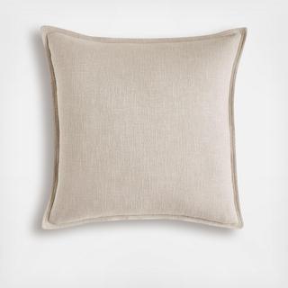 Laundered Linen Square Pillow Cover