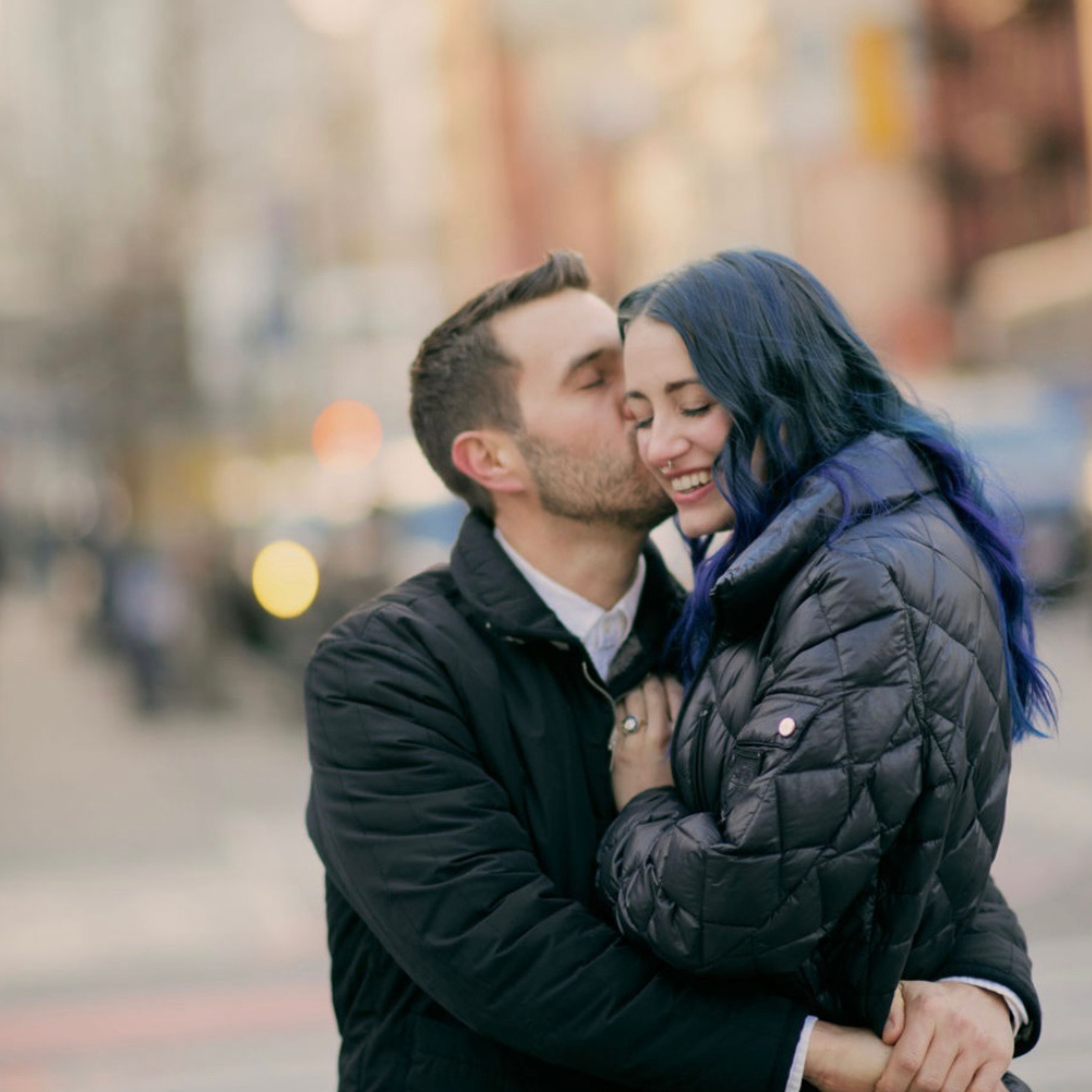 Our engagement shoot in Chinatown NYC