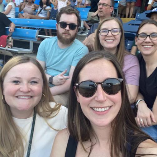 Whitecaps game curtesy of Acrisure, Danielle and Melaina’s work.