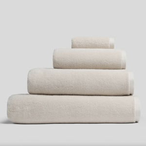 Organic Plush Towels (Bone) - Bone / Bath Towel