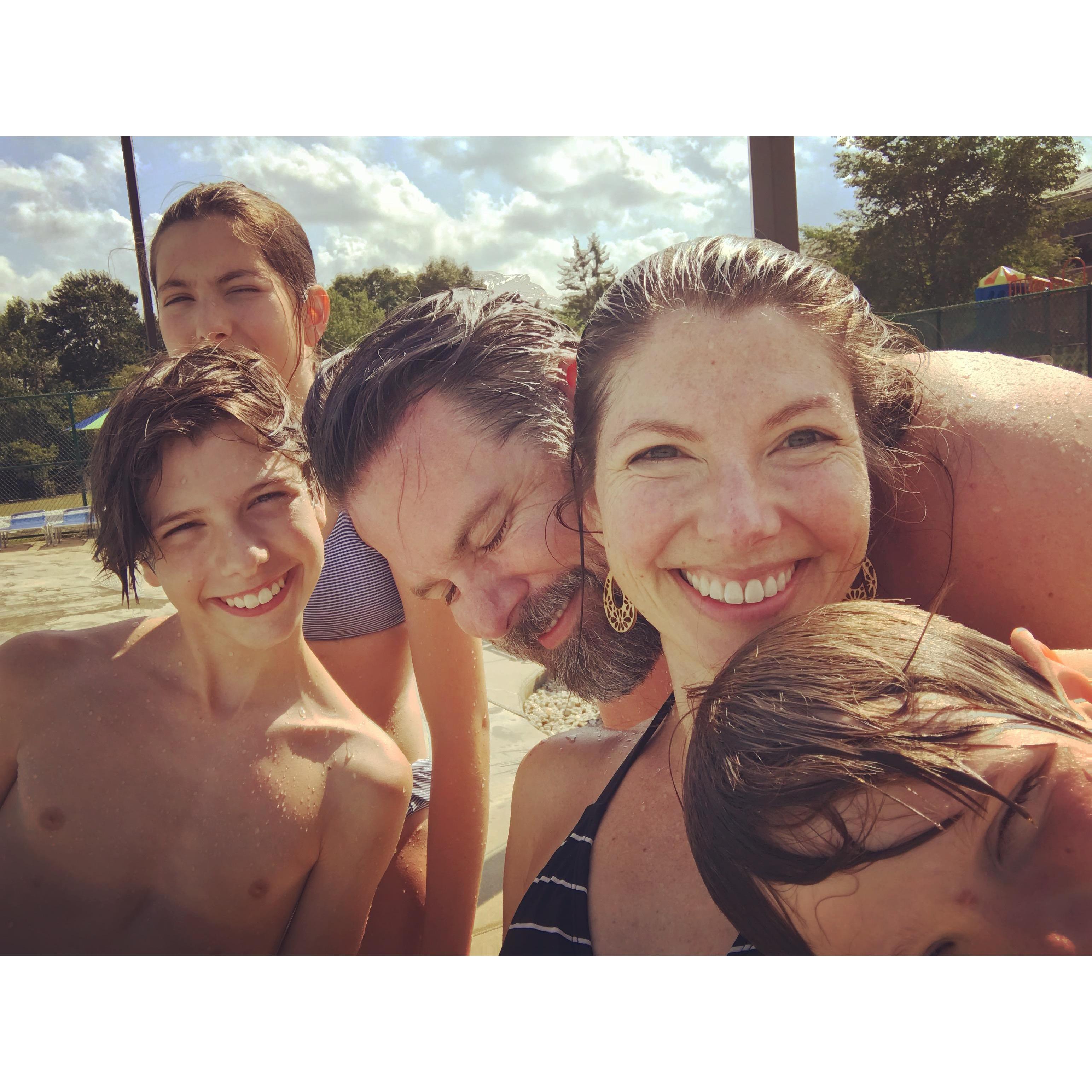 At the swimming pool in Barrington