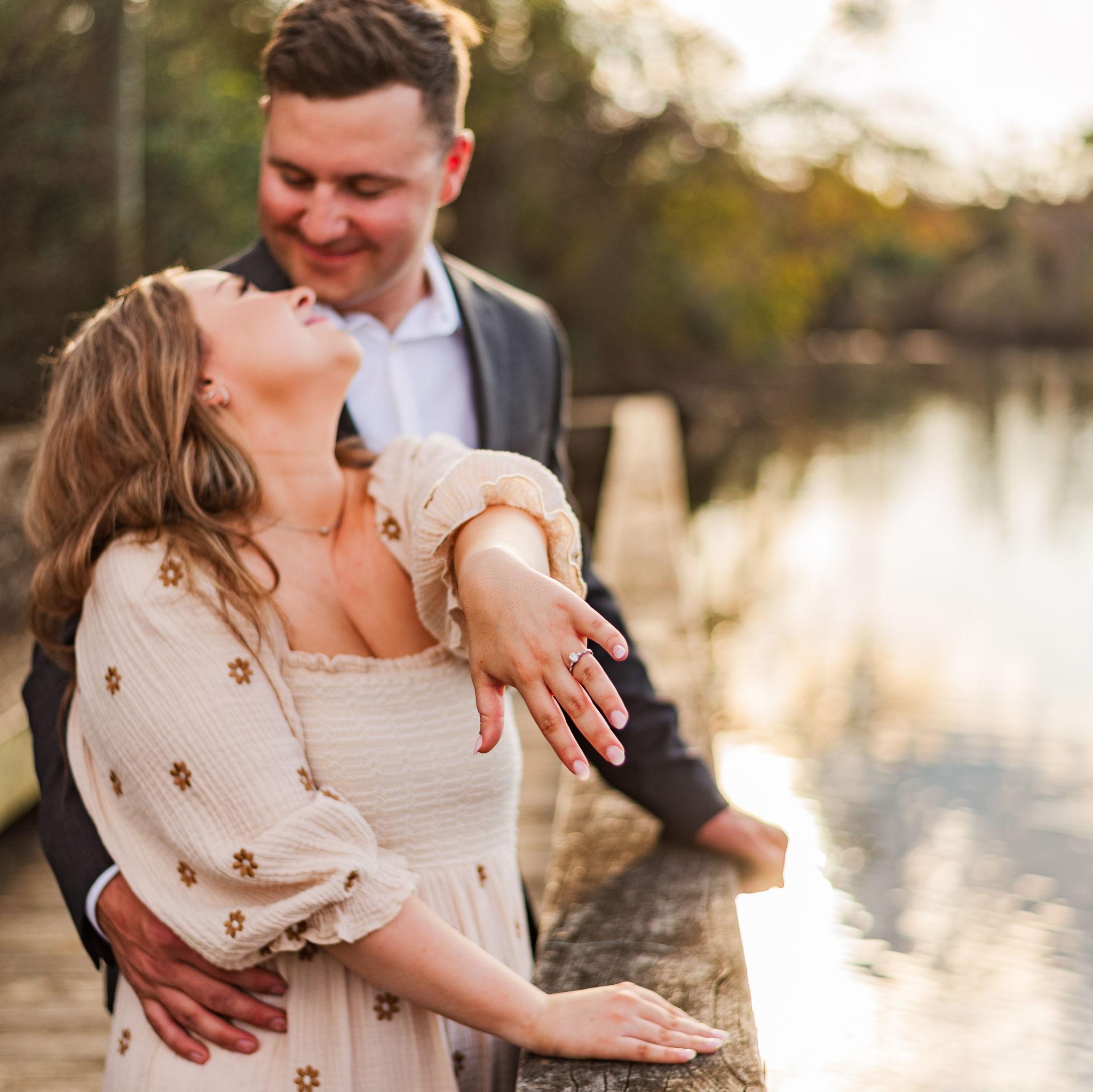 Engagement Photos by Emily Saunders in New Bern where Dustin proposed!