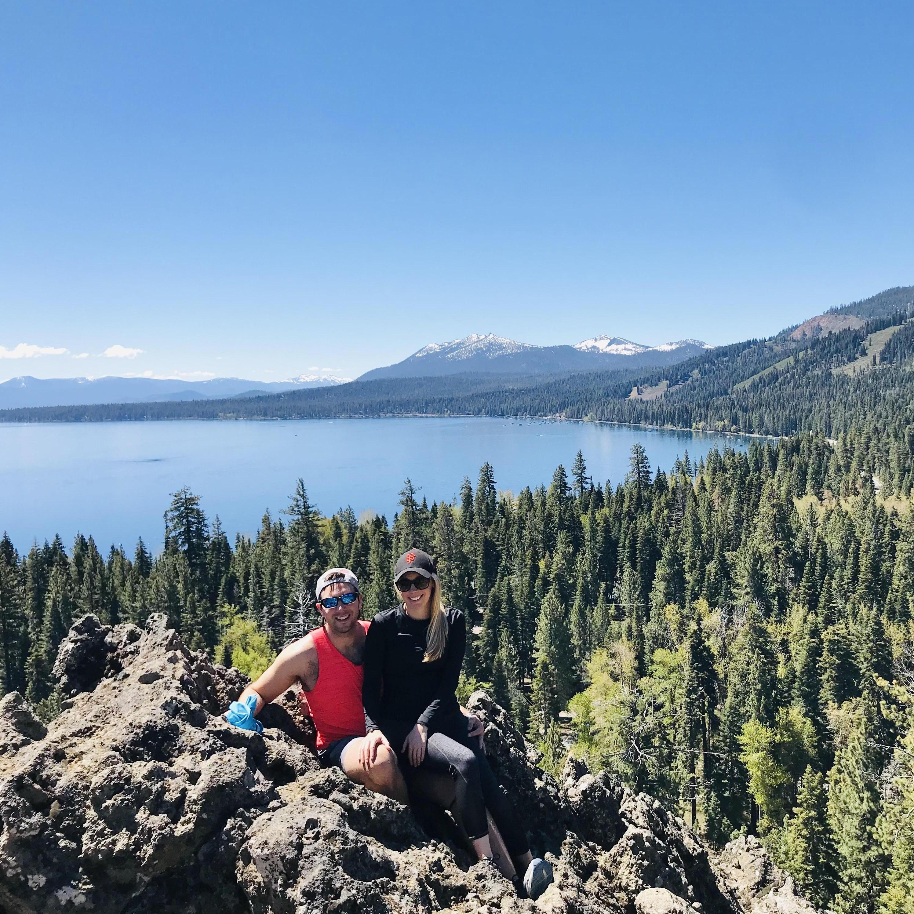 5.28.18 - Lake Tahoe, CA - At the top of Eagle Rock on a trip with friends