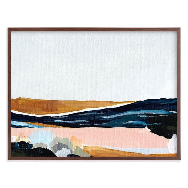 Sandpit, Full Bleed 54"x40", Walnut Wood Frame