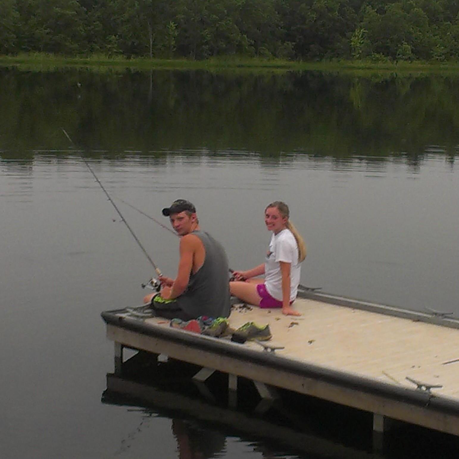 Fishing at Sims Valley Lake 2015.