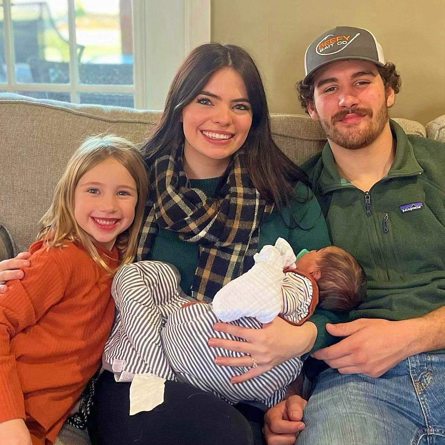 Charlee, Sophie, Carson, and baby James